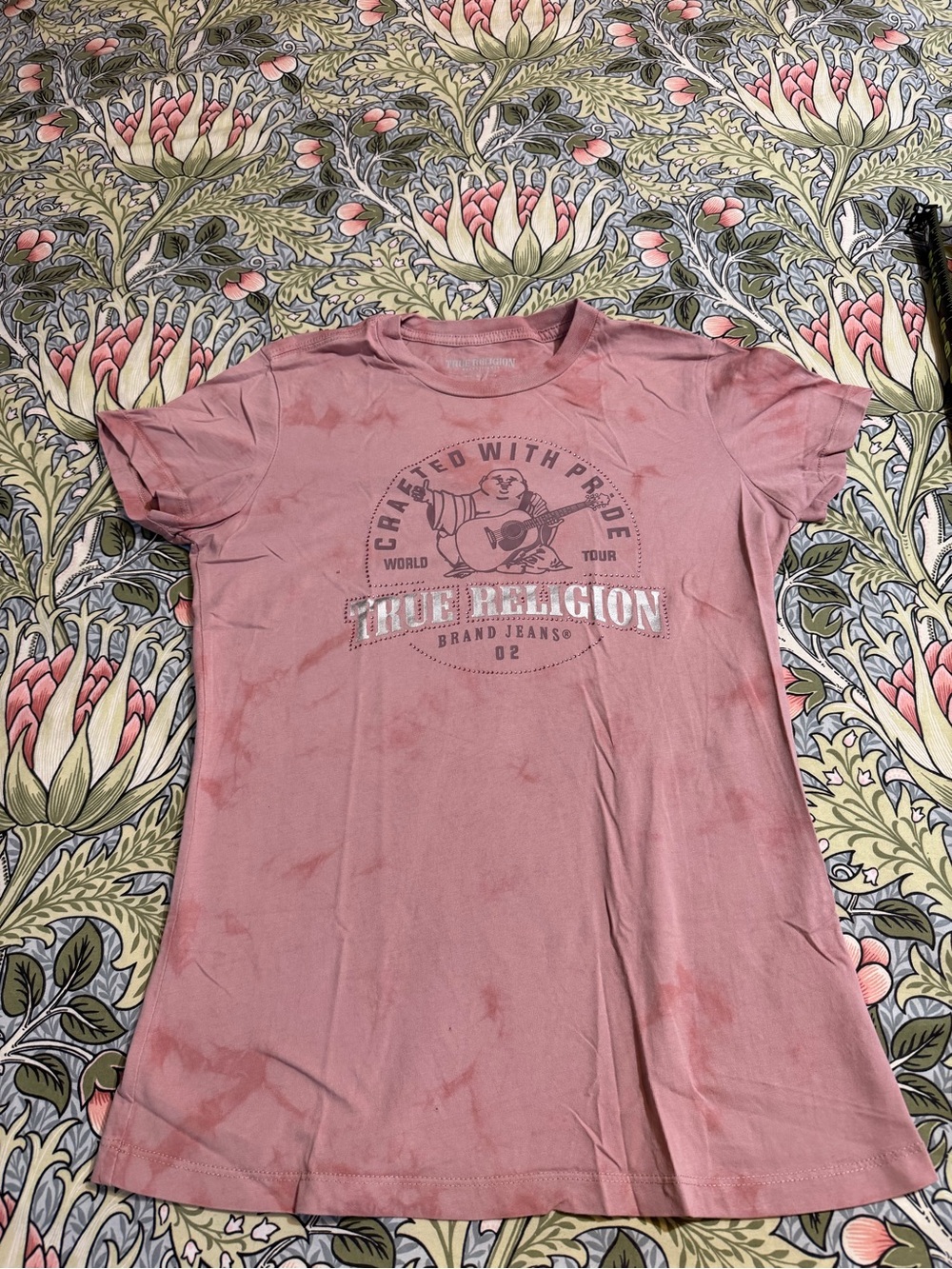 True Religion Dusty Pink Graphic Short Sleeve Tee